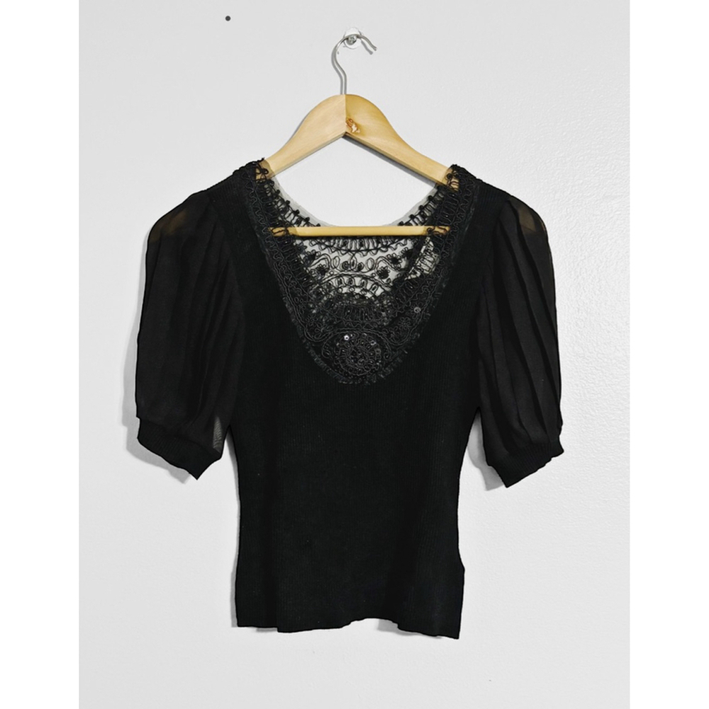 Nygard Vintage Beaded Sweater Top